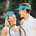 thumbnail image 5 of KLL Sport Sun Visor Hats Ball Caps Empty Top Baseball Sun Cap for Men Women-Turquoise Wooden2, 5 of 6