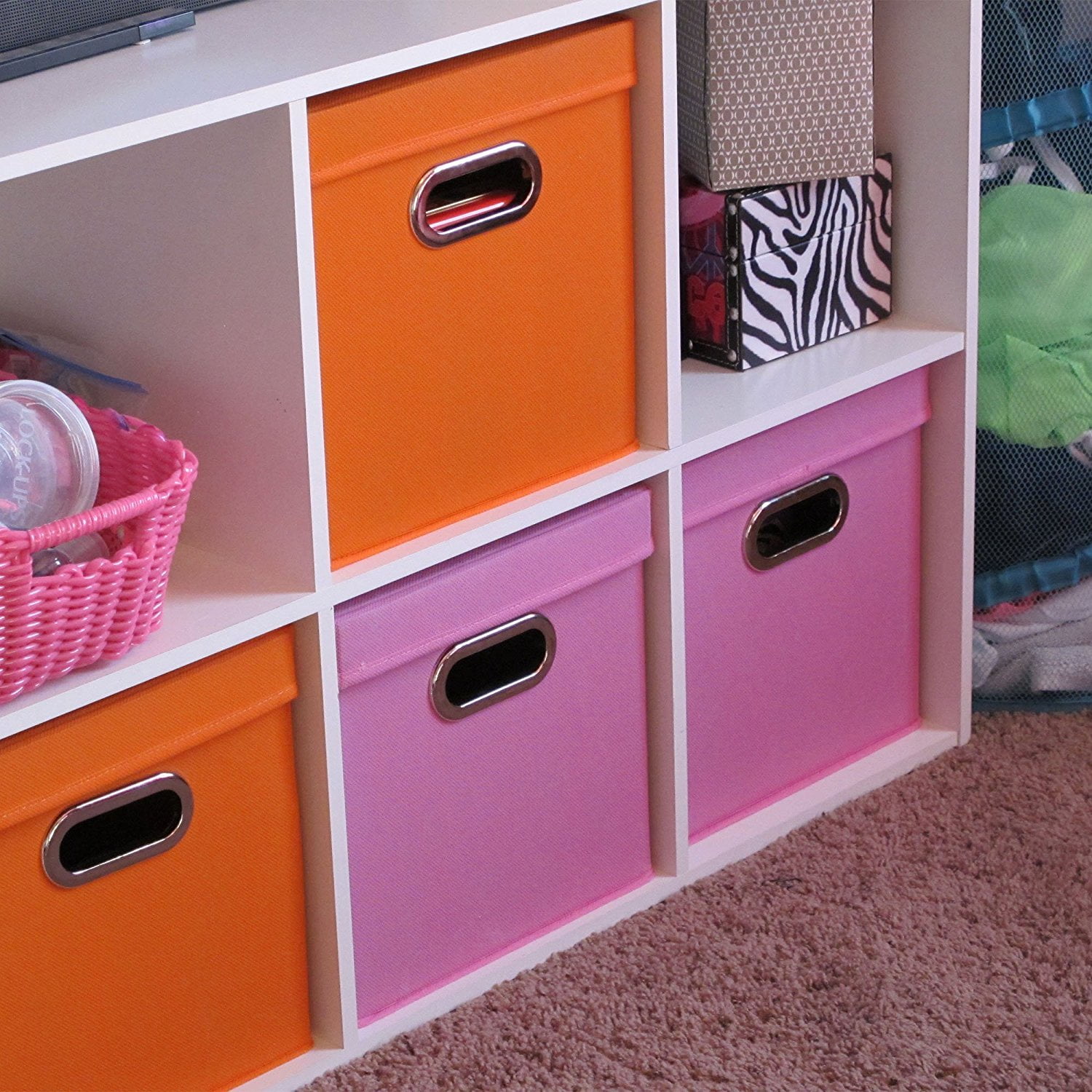 321 Decorative Storage Cube Set with Removable Lids