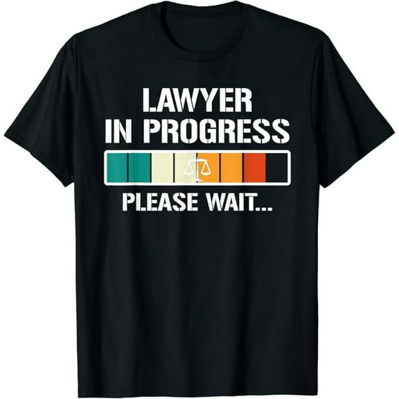 Lawyer In Progress Funny Law School Student Retro T-Shirt