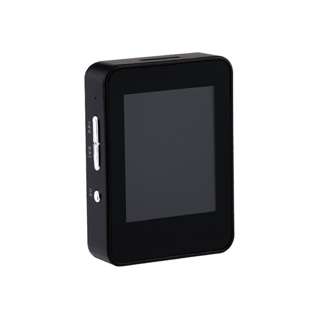 Matsuzay Mini MP3 Digital Audio Music Player Running Sport Radio Grabación de voz Diccionario Timing Recorder Multifuncional Negro 4G Cables de audio/vídeo Negro 8G