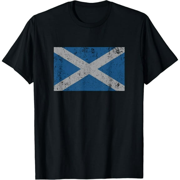 Scotland Flag Scottish Saltire Saint Andrew's Cross T Shirt T-Shirt