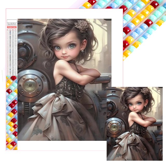 Con Cuentas Cuadradas 5D DIY Kit Dulce Y Fresca Del 35x45cm