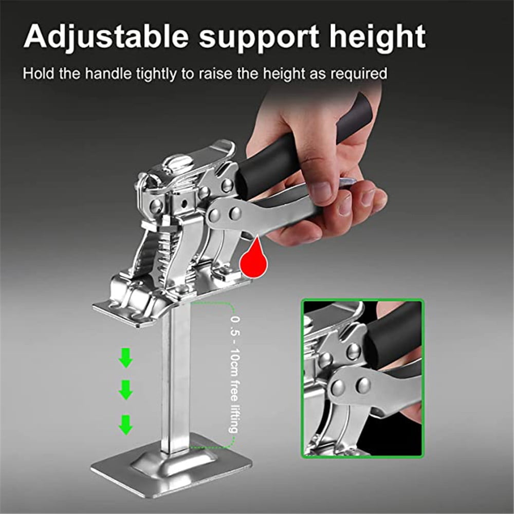 Cabinets Pirate Arm Leveling Lifter Auxiliary Tool Lift Leveler Green Flooring Window Cabinet Clamp Tool for Doors LIEIKIC Arm Handheld Jack Deck Installation