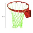 thumbnail image 2 of Basketball Net Glow in Dark, Nightlight Hoop Net Heavy Duty Replacement Outdoor Luminous Thick Sun Powered All Weather Portable Standard Size Fluorescent Light up at Night, 2 of 6