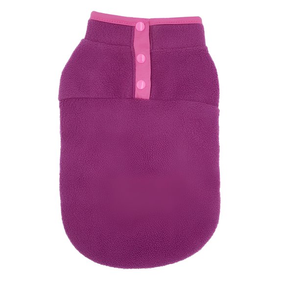 TELOLY 1Pcs Dog Jacket,Shake Velvet Kitten Clothes,Small Dog Sweater,Purple,Xl