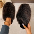 thumbnail image 2 of Achuyrbd Womens Fluffy House Slippers Plush Closed Toe Slip On Cozy Warm Indoor, 2 of 9