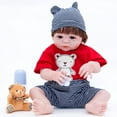 thumbnail image 2 of Cute Bear Reborn  Dolls Boy Clothes 11 inch Outfit Accessories Set for Doll, 2 of 9