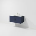 thumbnail image 6 of Geneva 36 in. W Navy Blue Bath Vanity, Carrara Marble Top, and Faucet Set, 6 of 11