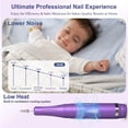 thumbnail image 3 of Taladro de uñas Meremit Professional inalámbrico 45000 RPM con 12 puntas, 3 of 7
