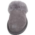 thumbnail image 2 of SNUGRUGS Women's Elsie Open Back Sheepskin Mule Slippers with Cuff - Grey - US 8, 2 of 7