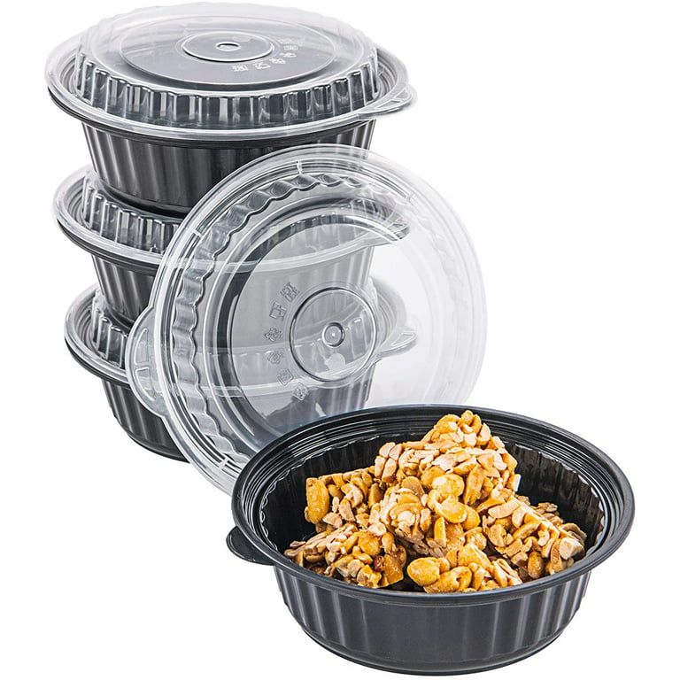 GPED 50 Pack Meal Prep Containers, 25oz Plastic Food Storage Containers  With Lids To Go Containers, Bento Box Reusable BPA Free Lunch Boxes