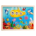 thumbnail image 2 of Fiudx Ofertas flash Artículos en oferta Rompecabezas de madera de 24 piezas para niños, juguetes educativos de educación temprana, 2 of 5