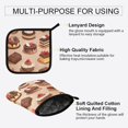 thumbnail image 3 of Yayeee Oven Mitts and Pot Holder Set of 2 Heat Resistant Kitchen Gloves Baking Hot Pad, Creamy Cake, 3 of 5