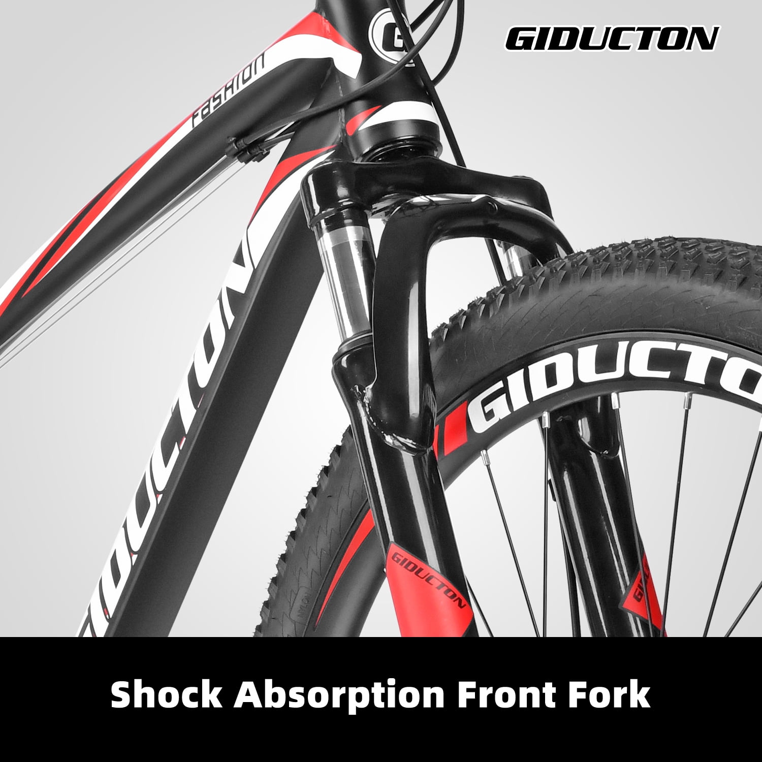 Mens Mountain Bike Eurobike, 27.5 Inch, 21 Speed Shifter, Disc Brakes,Mens Bicycle Adult, RED