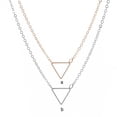 thumbnail image 4 of Qarigey Collares geométricos Cadenas de cuello encantadoras simples con cadena de cable Regalo de compromiso de las señoras Gargantilla de mujer hueca Ropa, zapatos y accesorios Miscelánea Oro Qarigey AP009732-01, 4 of 6