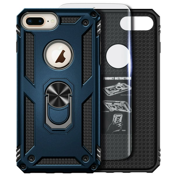 For iPhone SE 2020 (2nd Generation) Case with Tempered Glass Screen