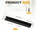 thumbnail image 2 of Uxcell 8 Pcs Tiradores para Gabinetes, Tiradores de Borde de Aleación de Aluminio de 8 Pulgadas, Tirador Plano Oculto de Montaje Trasero para Cajones de Tocador, Armario, Puertas, Negro, 2 of 7
