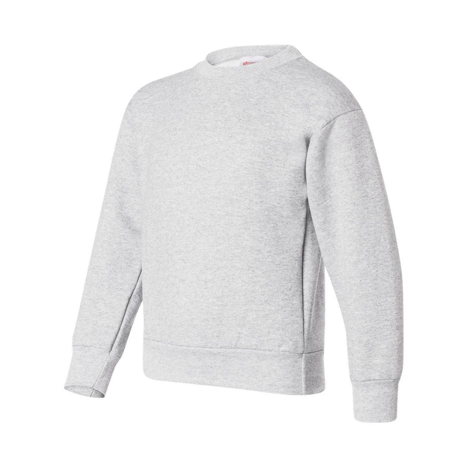 Hanes Youth Sweatshirt ComfortBlend EcoSmart Crewneck Boys Girls Long Sleeve