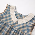 thumbnail image 5 of Mercatoo Girls Toddler Sleeveless Plaid Vest Dresses Birthday Outfit Kids Casual Swing Dresses Playwear Family Photo Outfit, 5 of 9