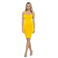thumbnail image 4 of Women's Seamless Cami Slip Dress Soft Stretch Everyday Layering Essential, Yellow, One Size, 4 of 8