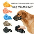 thumbnail image 4 of Silicone Dog Muzzle Adjustable Anti-Barking Mouth Cover Safety Breathable Pet Mouth Mask for Small Medium Large Dog Supplies, 4 of 9