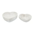 thumbnail image 6 of Decorative Heart Shape Bowl for Coffee Table Decor - Stylish Centerpiece Table Decoration or Home Decor Accents - Modern Kitchen Counter Decor, Key, or Candly Bowls - Set of 2, 3", 2", White, 6 of 7
