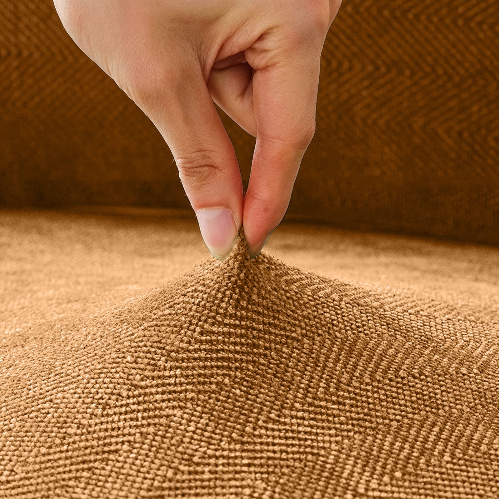 Sofa Cover, Stretch Couch Slipcover, Elastic Furniture Protector for Living Room Pet Friendly Soft Fabric Daily Use Protection Cover