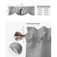 thumbnail image 5 of Tie Up Valance Curtain for Kitchen, Abstract Grey Elephant on Bathtub Rod Pocket Short Curtains Adjustable Tie-Up Shade Valances, Modern Minimalist Art Window Treatment for Bathroom Living Room Bedroom, 5 of 7