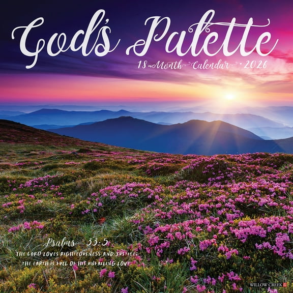 God's Palette 2026 Wall Calendar, (Paperback)