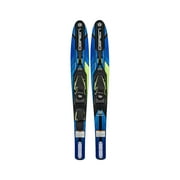 O'Brien Vortex Combo 65.5 In Adult Widebody Water Skis, Men's US 4.5 to 13, Blue