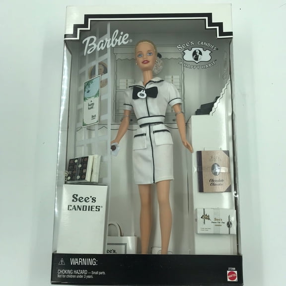 Barbie First Job See's Candies Mattel 27289 Dolls Blonde, 2 lb
