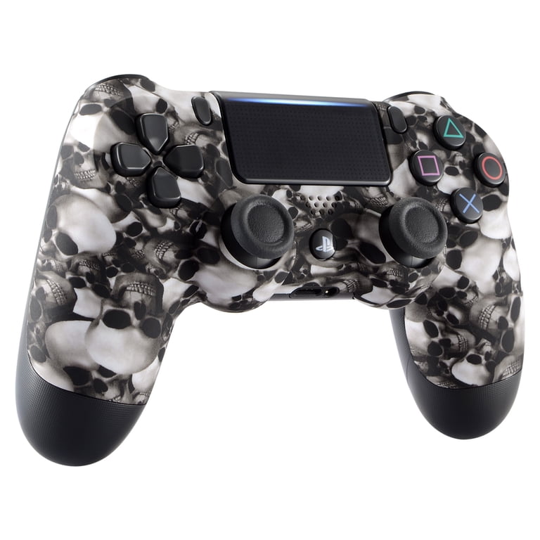 PS4コントローラー　フロントシェル　スカル　　JDM040 eXtremeRate Ghost Skull Replacement Front Housing Shell for ps4
