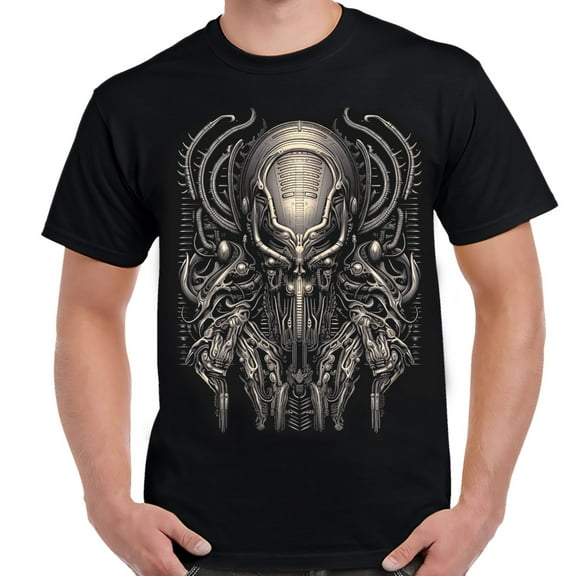 Gigeresque Spider King Art Adult T-Shirt-Medium