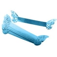 thumbnail image 1 of 20 servilleteros con forma de mariposa para catering, fiestas, recepciones y eventos. Azul reflectante, 1 of 9