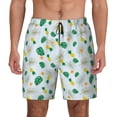 thumbnail image 3 of Uemuo Pineapple Pattern Mens Swim Trunks Quick Dry Board Shorts with Mesh Lining, Stretch Beach Shorts Quick Dry No-Chafing Board Shorts-Medium, 3 of 9