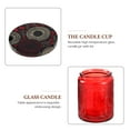 thumbnail image 3 of MasteelfCA 6pcs Embossed Glass Candle Container Kits Empty Round Candle Making Mason Jars, 3 of 8