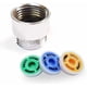 thumbnail image 1 of Restrictor de flujo de ducha de 4 piezas, juego de regulador restrictor de flujo de ducha, hasta un 70% de ahorro de agua 4L 6L 9L /Min, 1 of 5