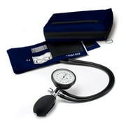 Prestige Medical Single-Hand Dual Tube Aneroid Sphygmomanometer - BP Cuff 883 - Navy - NAV