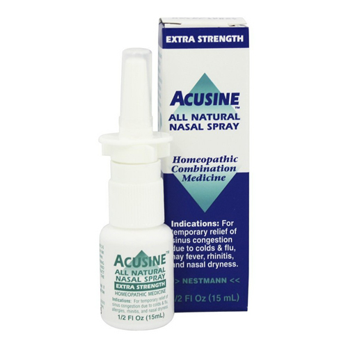 Acusine All Natural Extra Strength Nasal Spray, Homeopathic 0.50 Oz