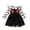 White, variant on lnmuld Halloween Tutu Dress Long Sleeve Ruffle Top Bat Cat Print Cosplay Party Outfit 4-5 Years