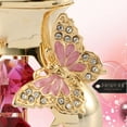 thumbnail image 7 of Matashi 24K Gold Plated Flower in Vase; Valentine's Day Gift for Wife or Her; Decorative Butterfly and Red Crystals Tabletop Ornament, 7 of 7