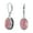 Pink-Rhodochrosite, variant on Womens 3.2CT Oval Pink Rhodochrosite Stone Drop Earrings Scroll Bezel Set Edge .925 Sterling Silver Lever-back