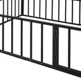 thumbnail image 7 of Bellemave Full Size Metal Floor Bed Frame, Montessori Bed with Safety Guardrails and Door, No Weight Limit and Easy Assemble Playhouse Full Bed Frame (Black), 7 of 7