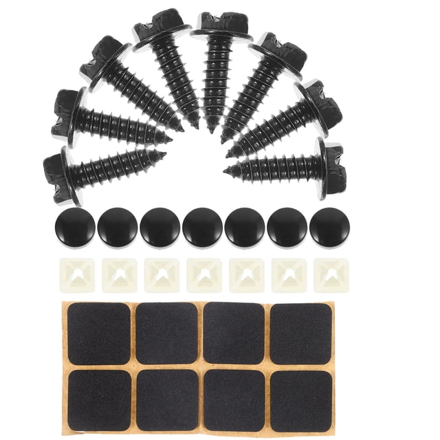 EXHUMKY 8Jgo Tornillos Para Placas De Negro Con Elegante Y Alta Resistencia