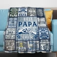 thumbnail image 2 of Papa Gifts from Granddaughter Grandson, Best Gifts for Papa, Best Papa Ever Gifts, Papa Birthday Gifts from Grandkids, to My Papa Grandpa Gifts for Fathers Day Christmas, Papa Blanket Gifts 60"X50", 2 of 6