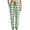 Green #004, variant on Mohiass Women's Buffalo Plaid Print Jogger Pants with Pockets Drawstring Cuffed Ankles Casual Pajama & Lounge Pant Red 2XL