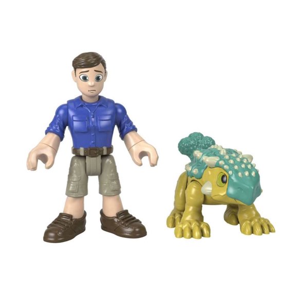 Juega Imaginext Jurassic World Bumpy Camp Cretácico con Ben