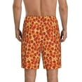 thumbnail image 3 of Naloa Pizza Men's Short Pajama Pants, Lounge Comfort Shorts with Elasticized Waistband and Side Pockets - Medium, 3 of 9