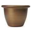 Sevilla 12" Round Planter, Majestic Bronze