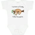 thumbnail image 3 of Inktastic I Worked out Today. I Lifted My Eyelids Cute Sloth on a Branch Boys or Girls Baby Bodysuit, 3 of 5